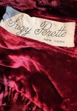 Genuíno Vintage Anos 1960 Suzy Perette Veludo Mod Mini Vestido em Muito Bom Estado Retro Pinup Gogo comprar usado  Enviando para Brazil