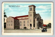 Cartão postal vintage Santa Monica CA primeira igreja presbiteriana torre do sino Califórnia comprar usado  Enviando para Brazil
