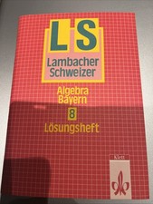 Algebra bayern lösungsheft gebraucht kaufen  Gaggenau