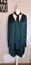 Satin kleid grün gebraucht kaufen  Lüneburg