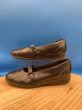 Sapato Feminino Dr Scholls Mary Jane Tamanho 7W Couro Preto Liso Conforto Slip On comprar usado  Enviando para Brazil