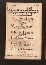 Oeuvres libres octobre d'occasion  Villemomble