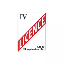 Plaque métal licence d'occasion  Aucamville