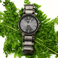 Relógio Citizen masculino Eco-Drive Axiom todo preto aço Gunmetal 41mm BJ6517-52E comprar usado  Enviando para Brazil