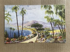 Cartão postal California CA Road of Romance Mission Trail Coast mapa de rotas rodoviárias comprar usado  Enviando para Brazil