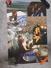Pôster Metallica com Cliff Burton 1986 34"×22", usado comprar usado  Enviando para Brazil