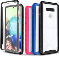 Capa telefone à prova de choque transparente + protetor de vidro temperado para LG Stylo 6/K51 comprar usado Capa telefone à prova de choque transparente + protetor de vidro temperado para LG Stylo 6/K51 comprar usado  Enviando para Brazil