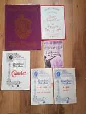 1950s theatre programmes for sale  FOLKESTONE