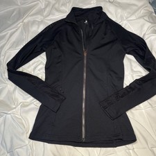 Jaqueta de ioga elétrica feminina preta com zíper completo tamanho XS  comprar usado  Enviando para Brazil