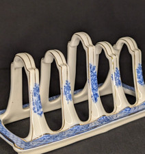Vintage Caldeirão Inglaterra Suporte de Brinde Azul e Branco – Detalhes Dourados, 7,5” de Largura, usado comprar usado  Enviando para Brazil