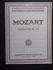 Partition mozart sonate d'occasion  Grancey-le-Château-Neuvelle