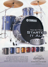 Anúncio impresso 2008 Yamaha Stage Custom Birch Drum Kit, usado comprar usado  Enviando para Brazil