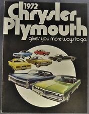 1972 chrysler plymouth for sale  Olympia