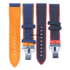 Pulseira de borracha de silicone nylon pulseira de relógio fivela de fecho de implantação 20-24mm comprar usado  Enviando para Brazil