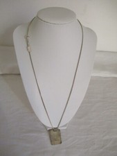 Collana piastrina argento usato  Italia