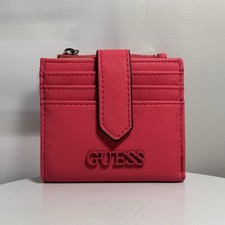 Carteira Guess Niko Feminina Adolescente Linda Cor Rosa Cartão Moeda ID Dobrável comprar usado  Enviando para Brazil