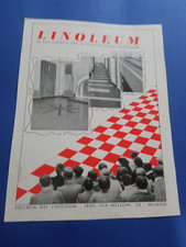 Pubblicita 1938 linoleum usato  Roma