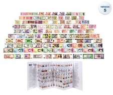 Juego de colección de monedas del mundo con juego de 100 piezas, versión 5, mapa y certificado de autenticidad incluidos segunda mano  Embacar hacia Mexico