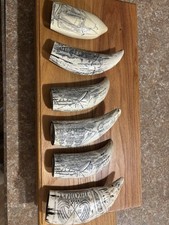 Whales teeth scrimshaw for sale  Garfield