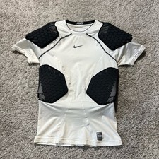 Nike Pro Combat masculino branco Pro Combat Hyperstrong 4 almofadas esporte futebol grande comprar usado  Enviando para Brazil