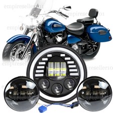 Farol LED 7" para Yamaha Road Star Silverado XV1600 + 4,5" luzes de passagem de neblina comprar usado  Enviando para Brazil