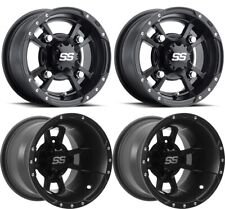 Itp 10" Frente 9" Traseiro SS112 Sport Preto Fosco Rodas YZF450 Raptor 700 Banshee, usado comprar usado  Enviando para Brazil
