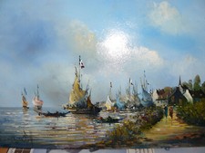 Peinture huile panneau d'occasion Peinture huile panneau d'occasion  La Mure