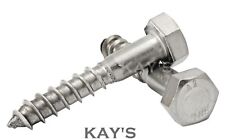 Carruagem M8 8mm parafusos cabeça sextavada Parafusos para madeira Hex lag parafusos de aço inoxidável A2 comprar usado  Enviando para Brazil