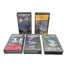 Lote VHS 5 estojos de loja de aluguel de ficção científica terror – Poltergeist III - curto-circuito 2, usado comprar usado  Enviando para Brazil