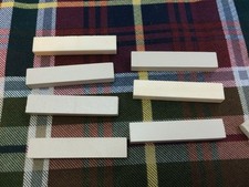 Lote de 7 espaços em branco porca de baixo ou guitarra óssea não branqueada Luthier, usado comprar usado  Enviando para Brazil