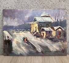 Quadro vintage nevicata usato  Calvizzano