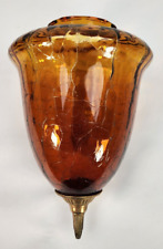 Amber crackle glass for sale  El Paso