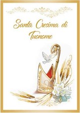 Cialda cresima comunione usato  Vittorito