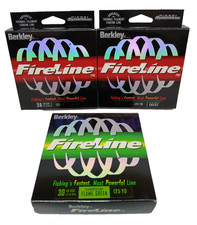 3 pacotes Berkley Fireline linha de pesca Dyneema fundida termicamente 125yds 114m comprar usado  Enviando para Brazil