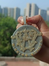 Pingente personalizado temporada vencedora 3,3" 10,41 Ctw corte redondo diamante ouro 14K dois tons, usado comprar usado  Enviando para Brazil