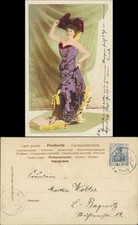 Ansichtskarte mode kleid gebraucht kaufen  Ortrand