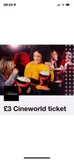 Cineworld ticket quick for sale  HOVE