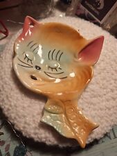 Cenicero y reposacuchara Kitsch vintage para gatos segunda mano  Embacar hacia Argentina