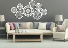 Używany, DREWNIANA DEKORACJA ŚCIENNA 3D, ZESTAW 8 ROZET, MANDALA, BOHO, GEOMETRYCZNA, KWIATY na sprzedaż  PL