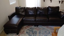 Faux leather sectional for sale  Sacramento