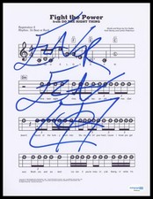 Flavor Flav "Public Enemy" AUTÓGRAFO Assinado 'Fight the Power' Partitura ACOA comprar usado  Enviando para Brazil