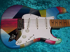 Maple nk Fender Stratocaster guitarra Strat MIM pintura mexicana México padrão EUA comprar usado  Enviando para Brazil