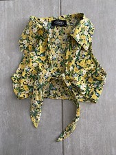 Camiseta regata feminina floral de sidra amarrar crop top tamanho pequeno  comprar usado  Enviando para Brazil