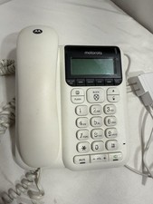 Telefone com fio Motorola CT610 com secretária eletrônica e chamada avançada comprar usado  Enviando para Brazil