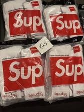 Supreme hanes crew for sale  Spring Hill