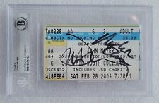 BILHETE ASSINADO POR JOHN MAYER BECKETT BAS CERTIFICADO DE AUTENTICIDADE AUTOGRAFADO LAJEADO STUB MICHAEL CHAVES comprar usado  Enviando para Brazil