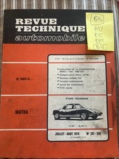 Revue technique matra d'occasion  Avignon