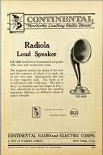 Continental radio electric for sale  Alameda