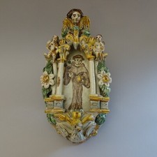 Acquasantiera antica maiolica usato  Collecchio