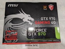 Placa de Vídeo MSI GeForce GTX 970 4GB GDDR5 (GTX 970 GAMING 4G) comprar usado  Enviando para Brazil